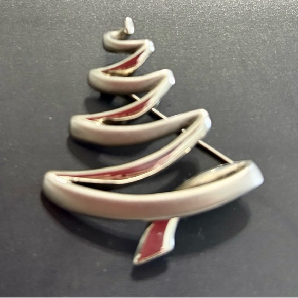 lSterling silver Christmas tree  brooch/ pin… Vintage - Picture 12 of 13